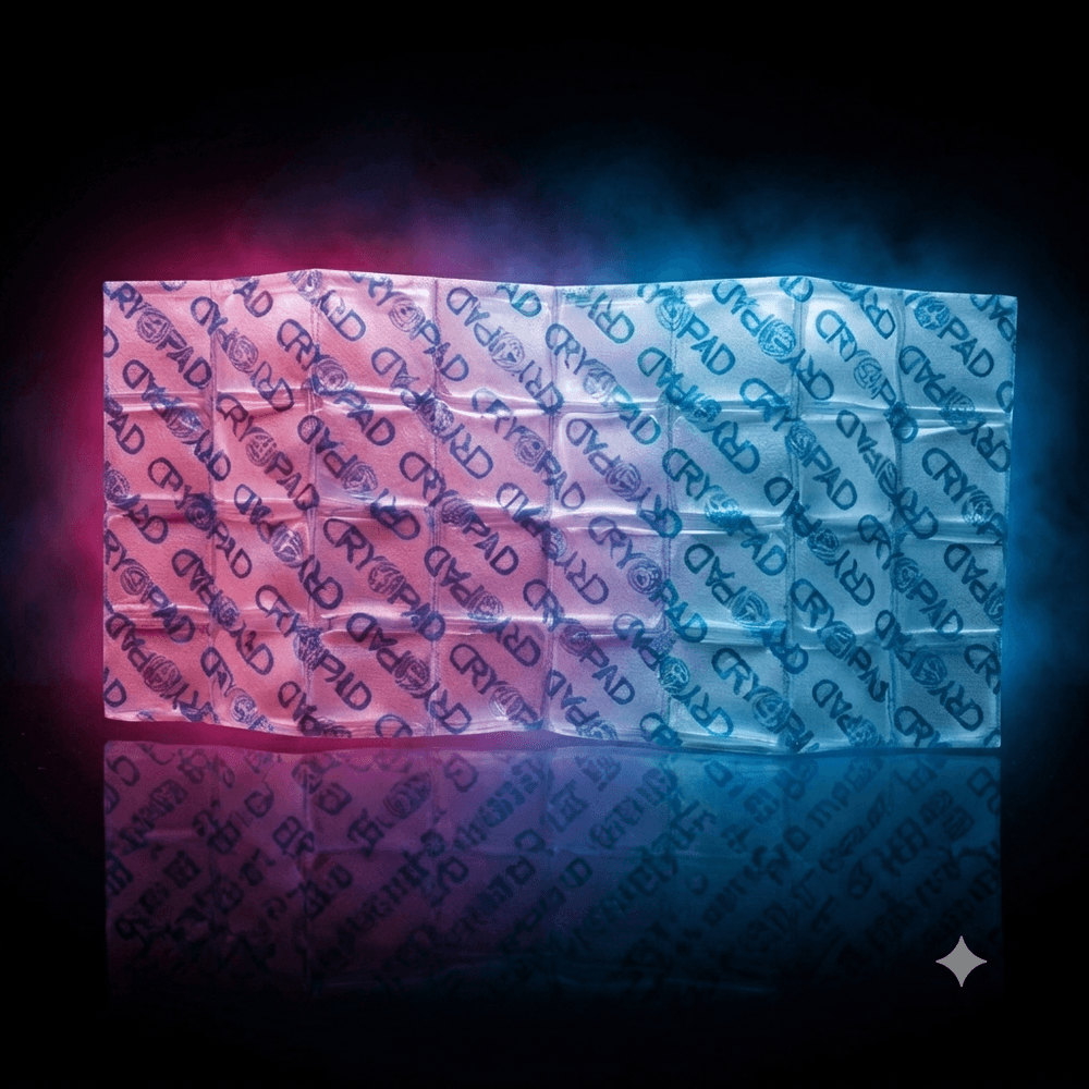 Pad thermique Cryopad, découpe anatomique
