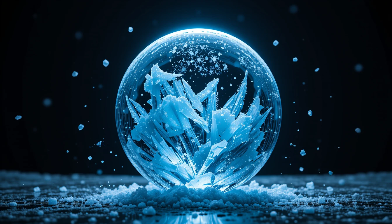 Sphère givrée, technologie froid Cryopad